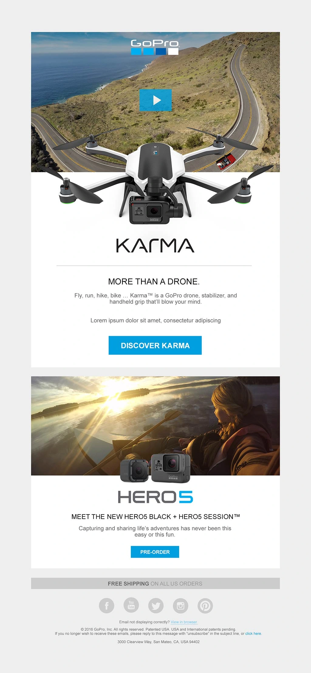 Karma launch email 1, shown in full.