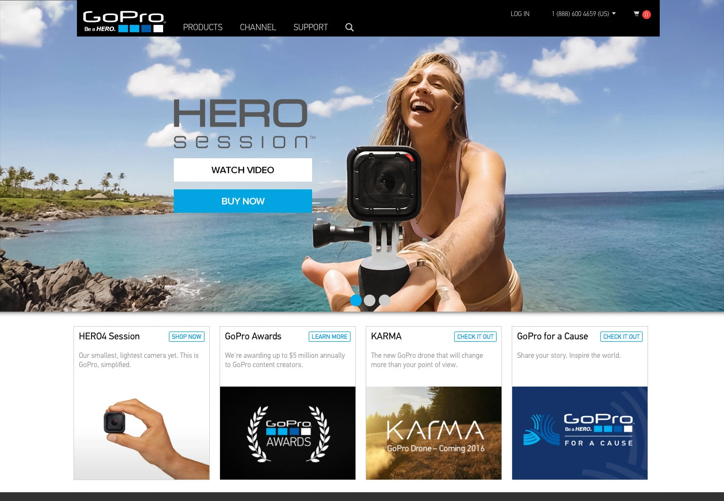 HERO Session homepage