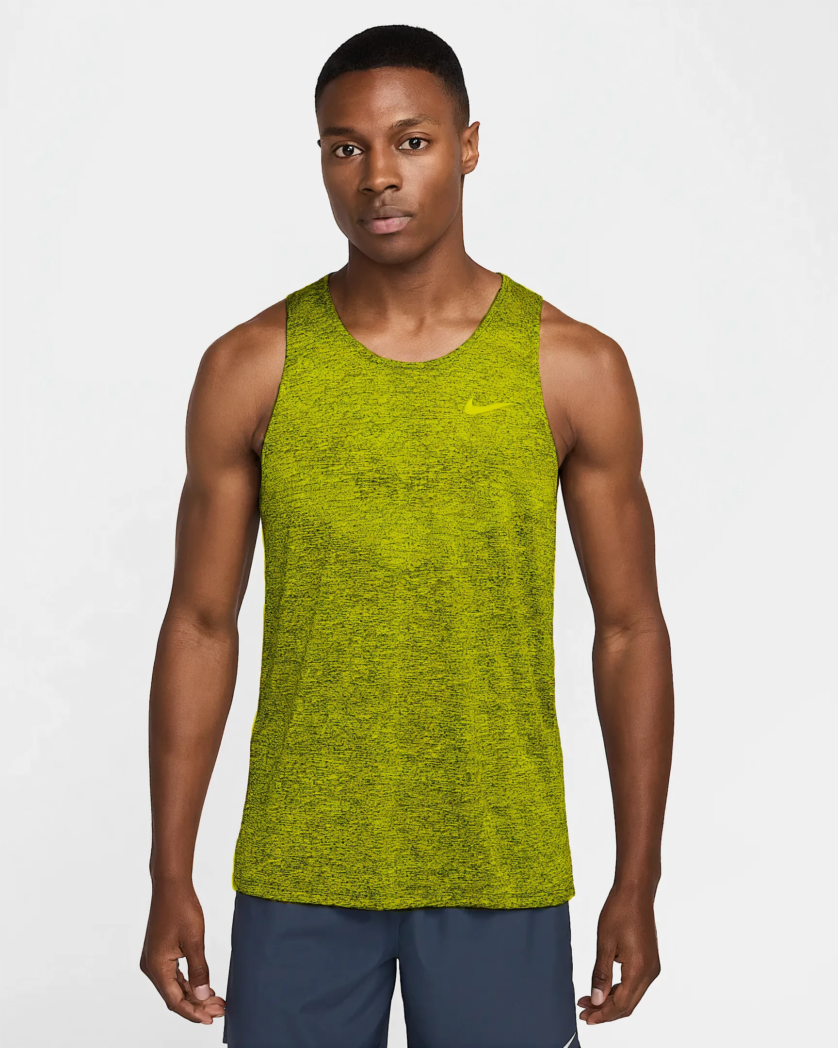 AI apparel variation with a yellow tank top.