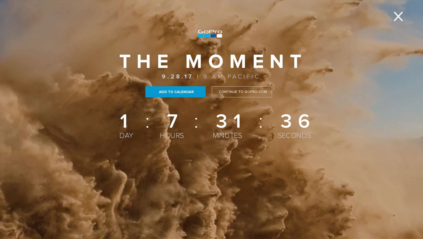 Launch teaser composition