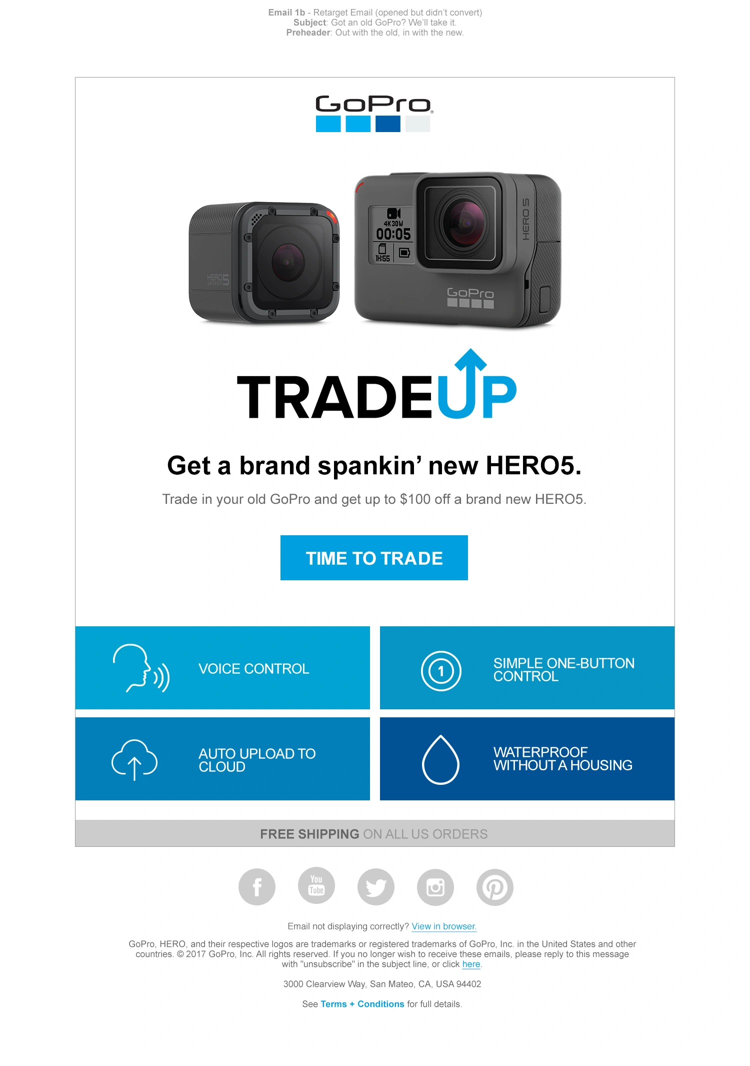 TradeUp email