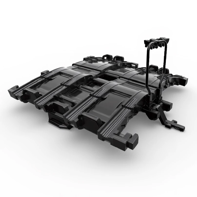 Early AI-generated bike rack attempt 2, showing unresolved geometry and detail.