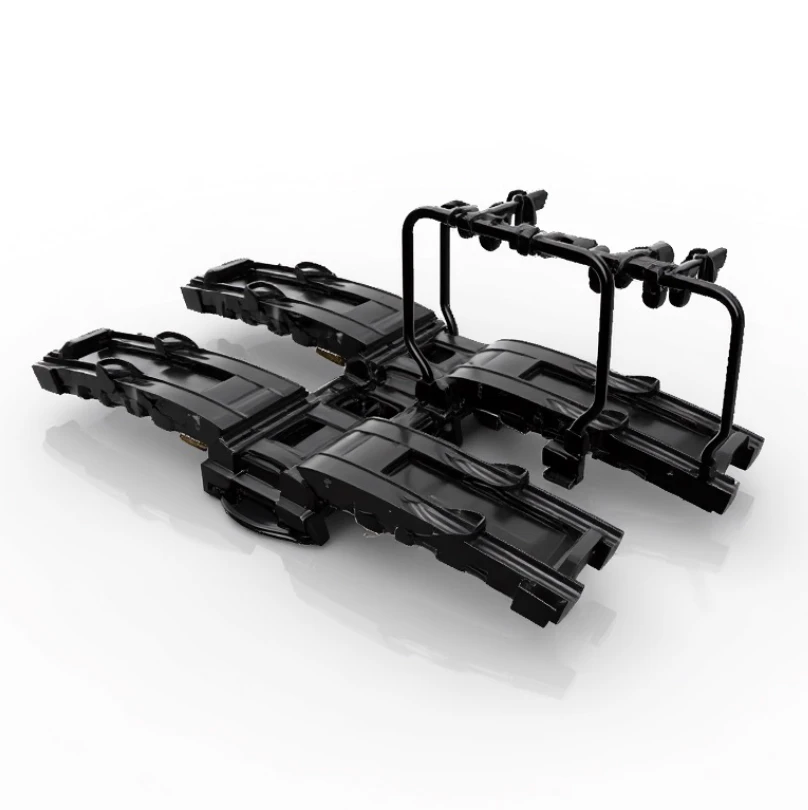 Early AI-generated bike rack attempt 3, showing unresolved geometry and detail.