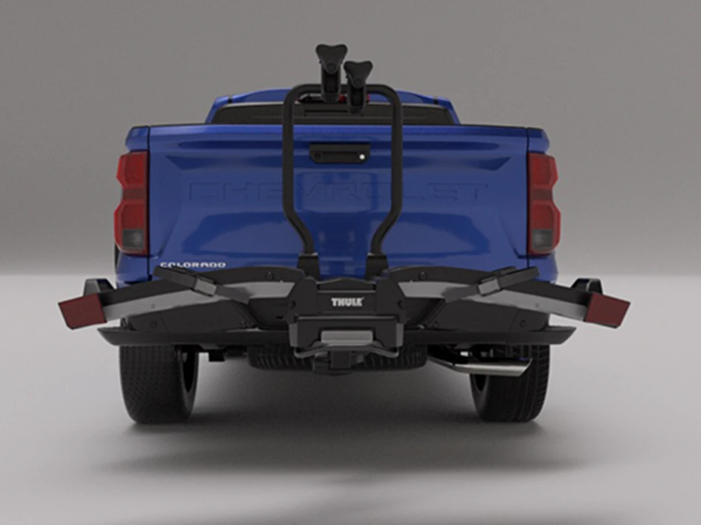 Rear view of the pickup and rack combined for the training dataset.