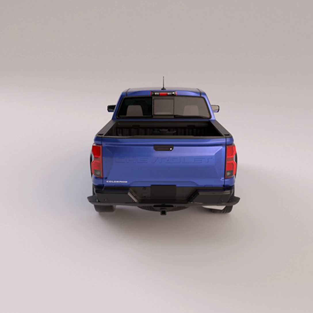 Sourced 3D vehicle reference 4: a blue pickup without the bike rack.