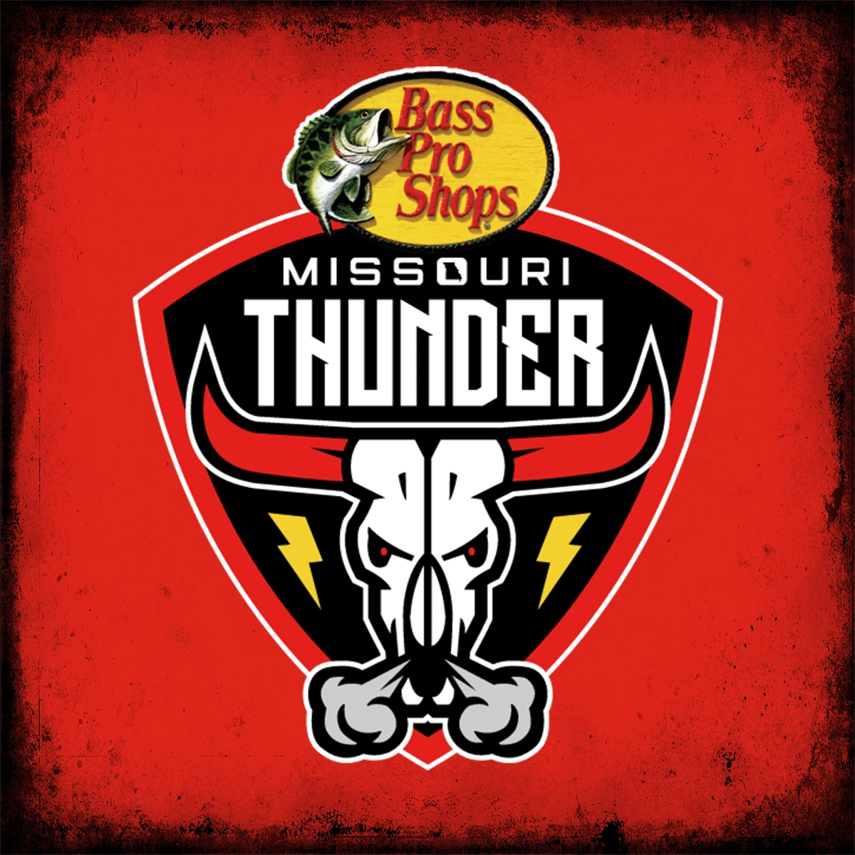 Missouri Thunder bull riding team brand artwork.