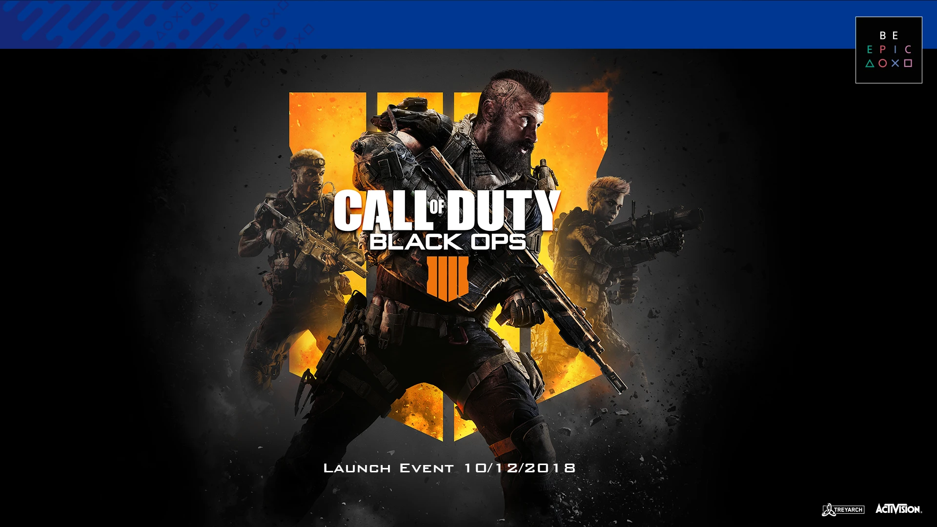 Black Ops 4 launch event artwork