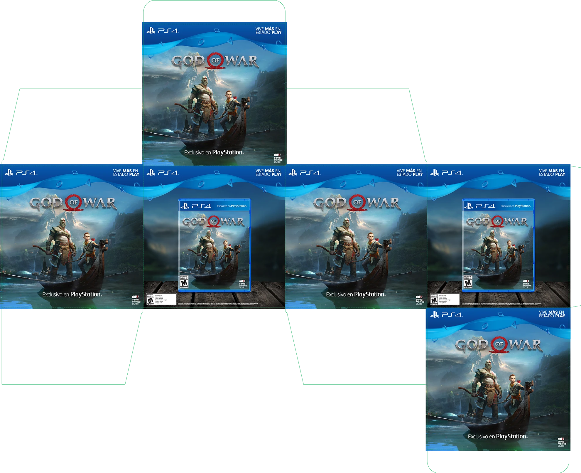 12-inch point-of-purchase cube layout