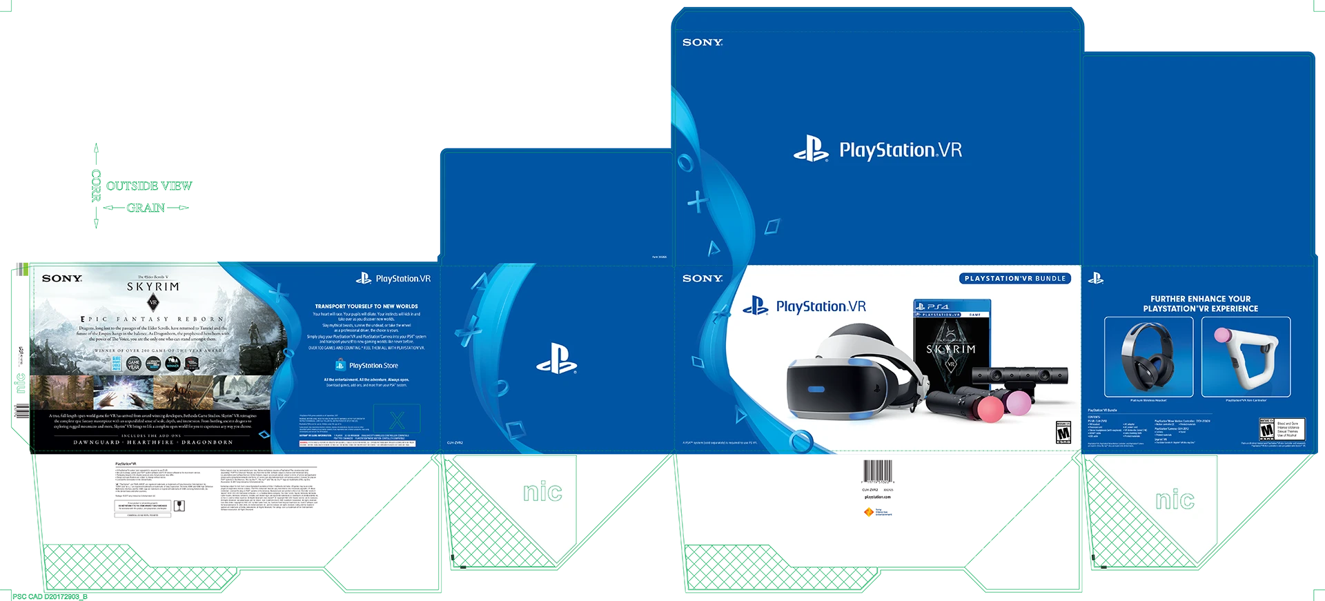 PlayStation VR packaging mechanical