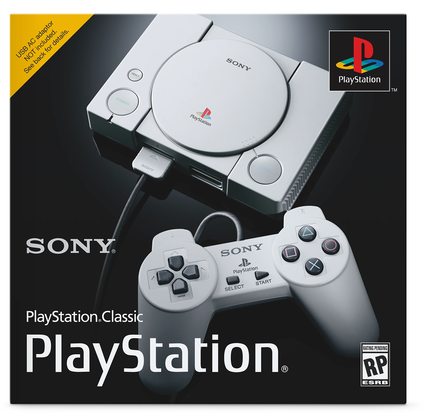 PlayStation Classic packaging, front view